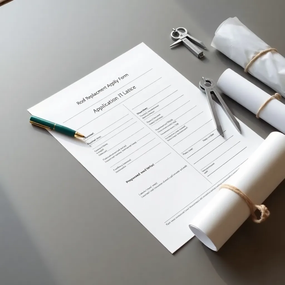 Wniosek o wymianę dachu wzór